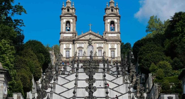 Bom Jesus do Monte in Braga met monumentale trap en kerk – must-see tijdens je glutenvrije vakantie in Portugal.