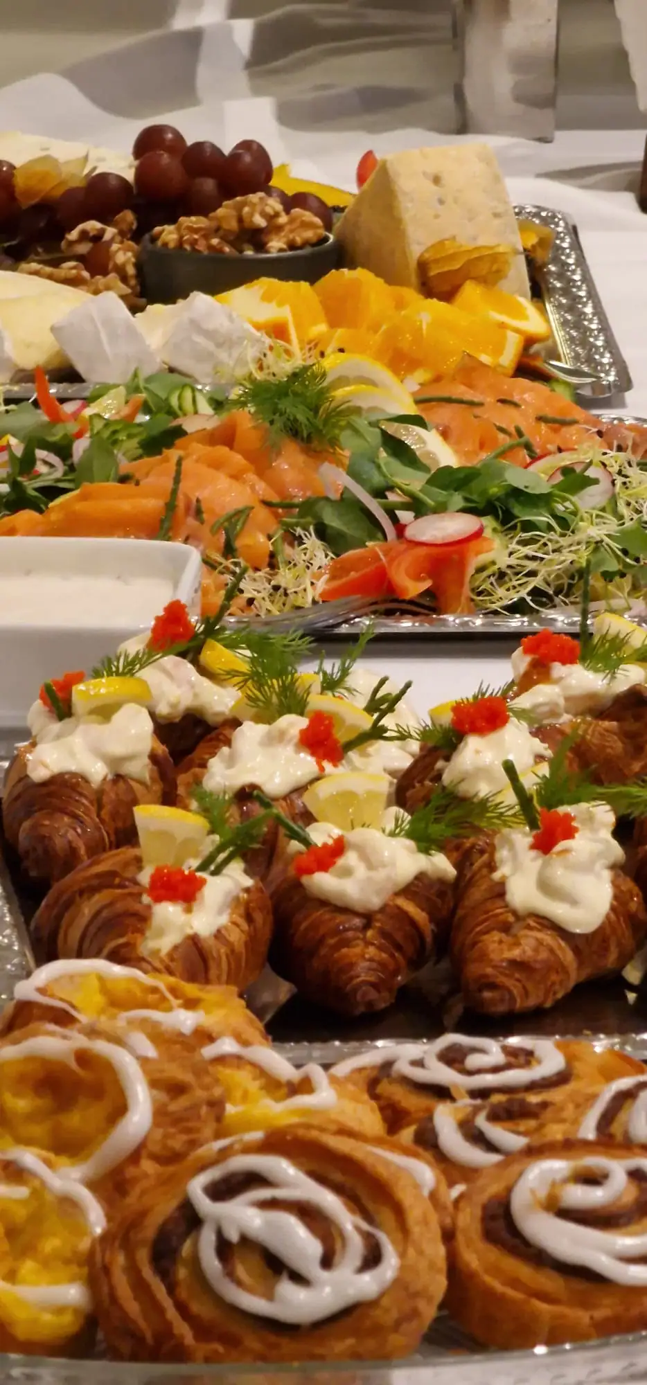 bruncbuffet up close i restaurant parken i esbjerg