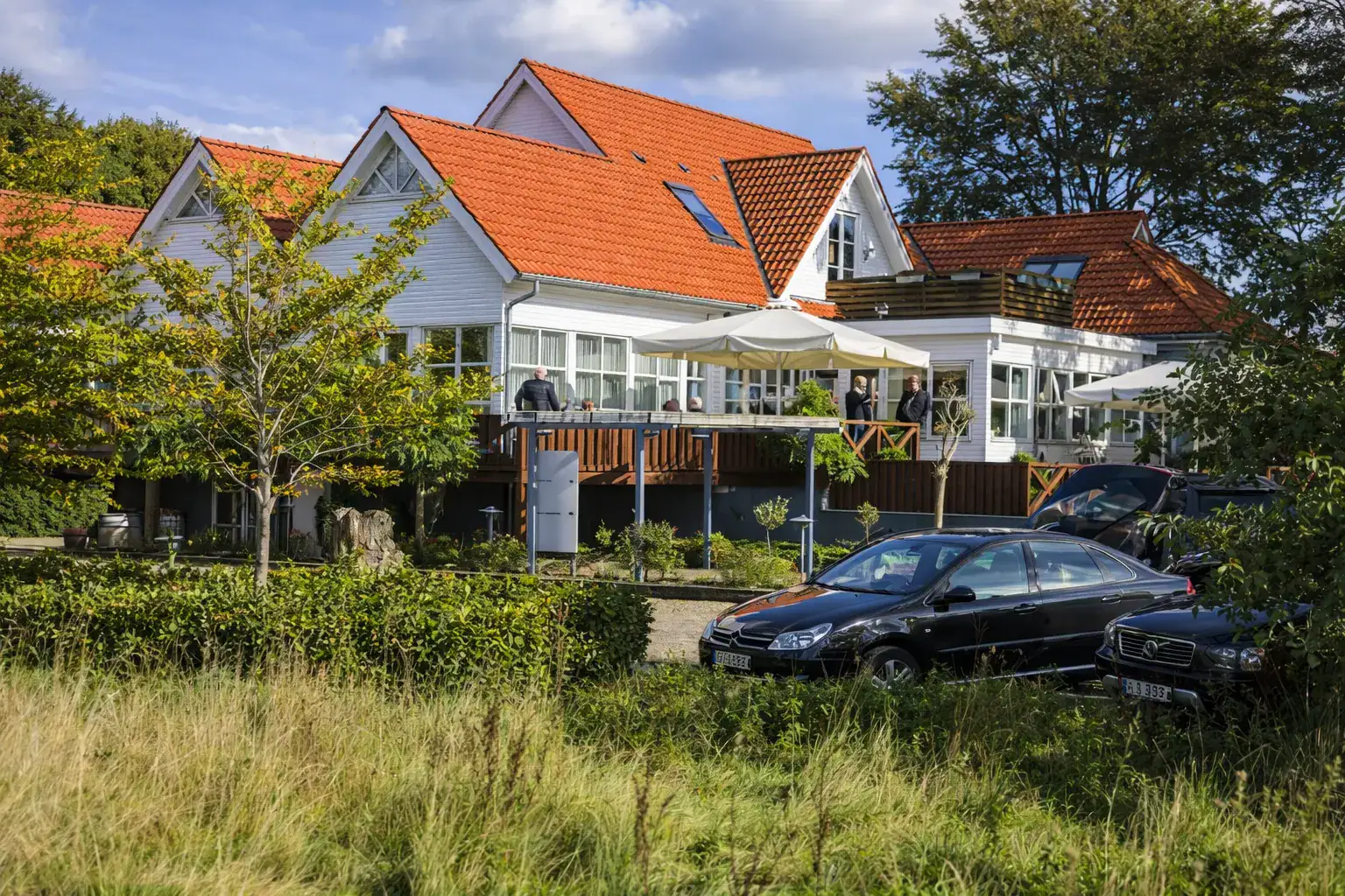 Billede ude foran restaurant parken i esbjerg