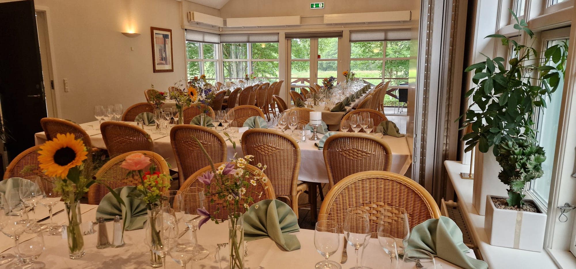 drone billede af restaurant parkens omgivelser