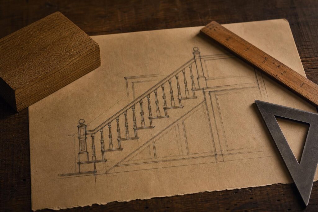 Comment dessiner un escalier de face : la méthode du vieil ébéniste