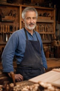 Portrait d'Henri Lavigne, ébéniste d'art à Champagnole