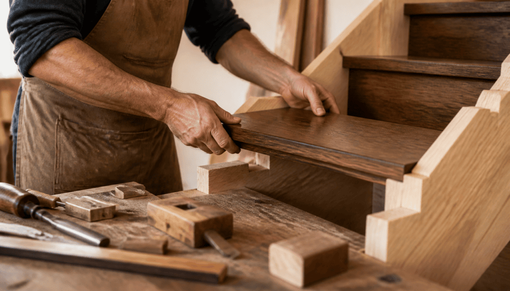 fabriquer un escalier en bois