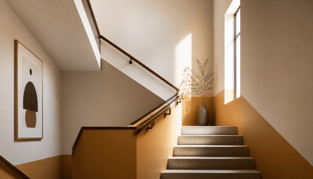 idee couleur cage escalier