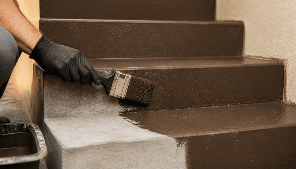 peindre un escalier beton