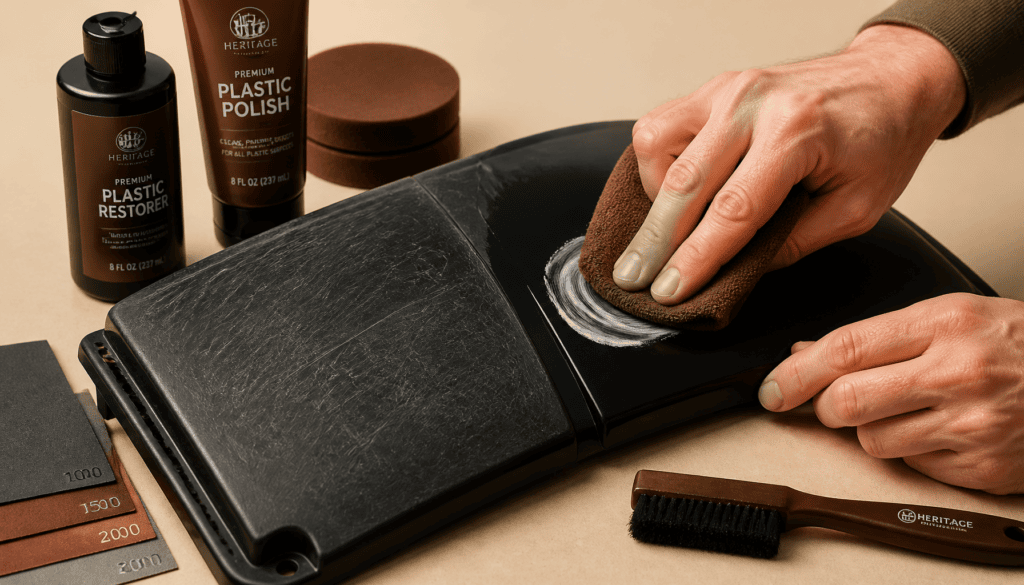 comment enlever des rayures sur du plastique noir