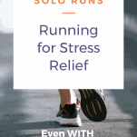female runner on street alone