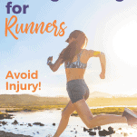 female running on beach