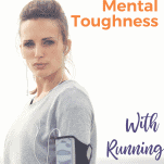 female runner with music