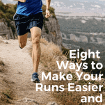 male runner on a mountain trail