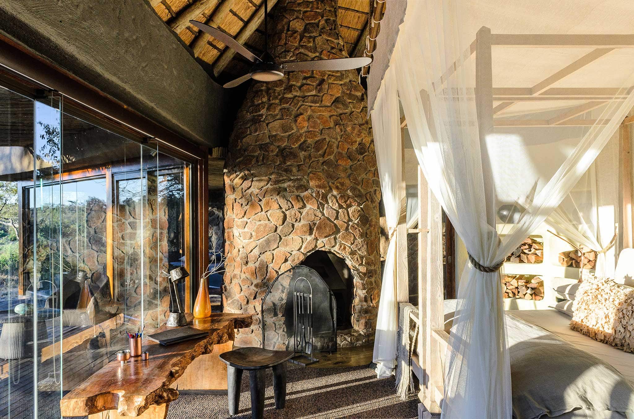 singita boulders lodge room interior
