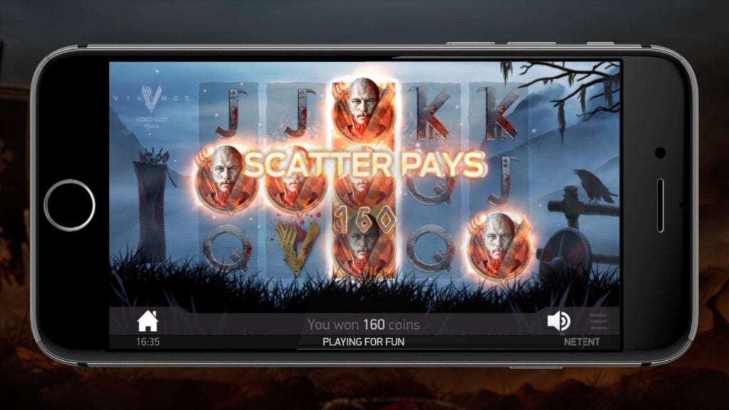 vikings mobile screenshot video slot netent