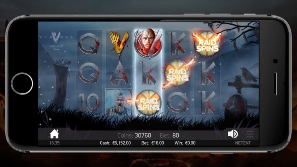 vikings mobile screenshot video slot netent