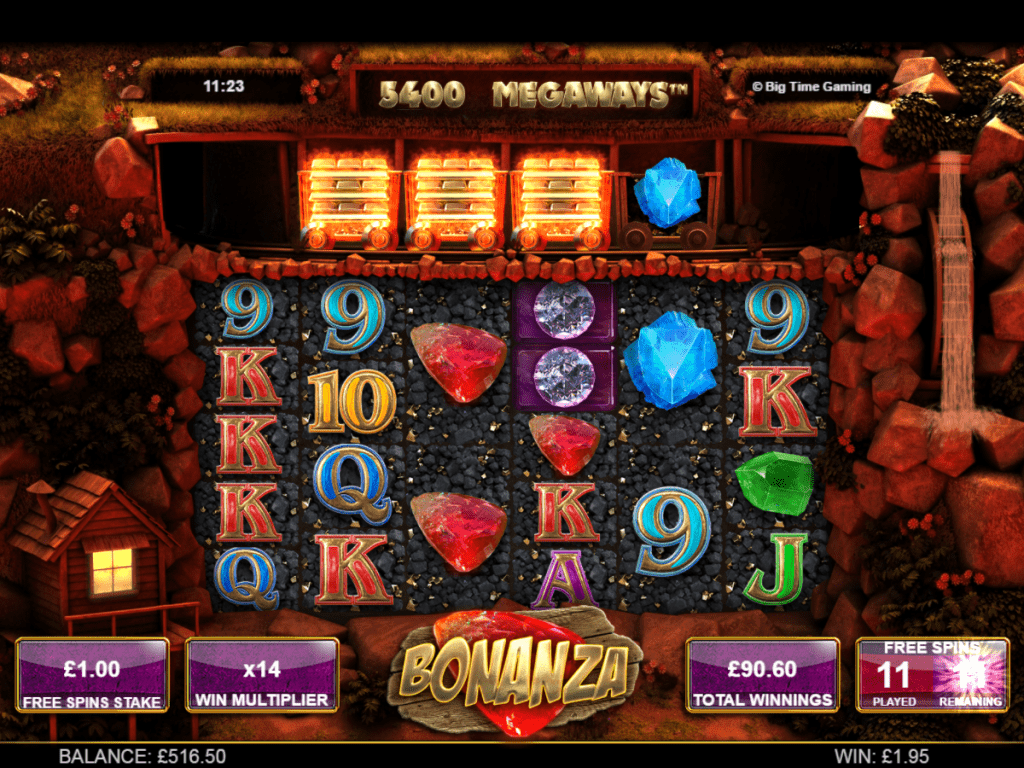 bonanza freespins screenshot video slot big time gaming