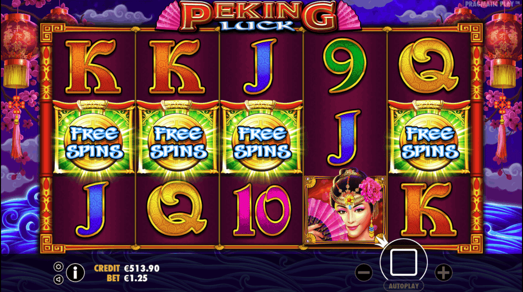 peking luck freespins symbols screenshot video slot pragmatic play