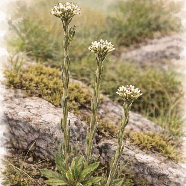 Jäykkäpitkäpalko – Arabis hirsuta – Lundtrav