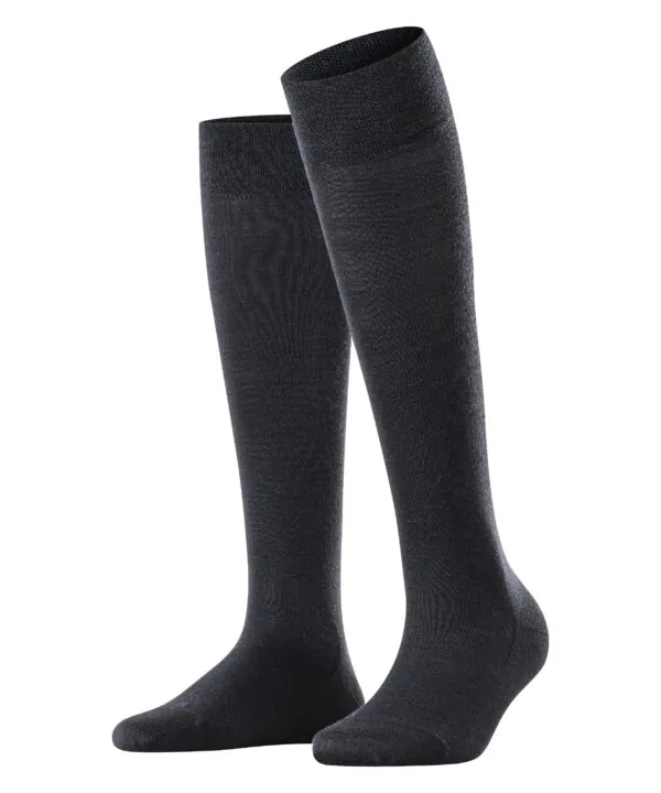 FALKE Dames Kniekous Berlin Sensitive Dark Navy