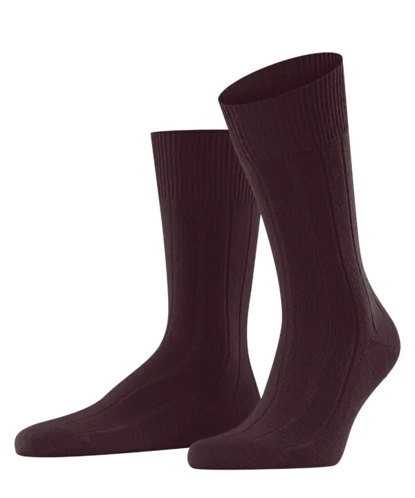 FALKE Herensokken Lhasa Rib Barolo