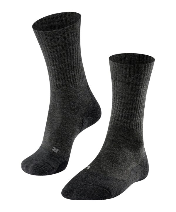 FALKE Dames Wandelsokken TK2 Wool Smog