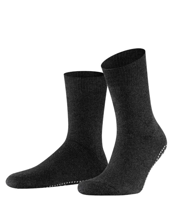 FALKE Unisex Huissokken Homepad Asphalt Melange