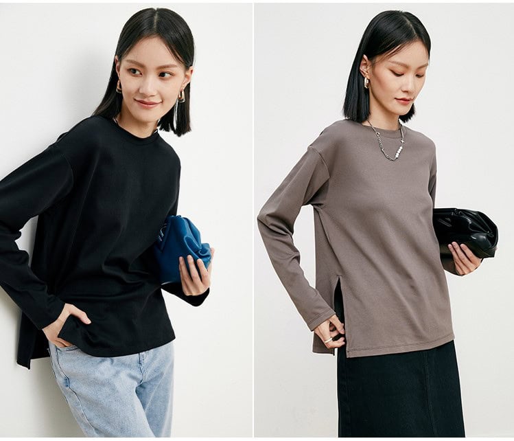 black & tobacco top