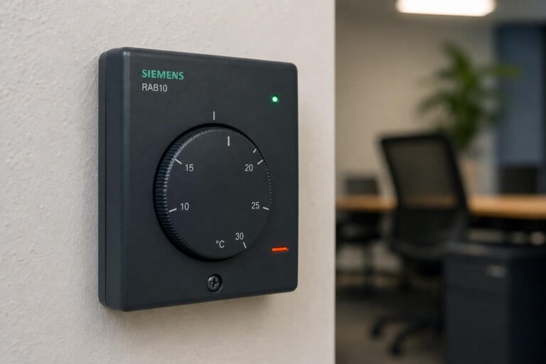 Thermostat Siemens RAB10 d'ambiance en bureau