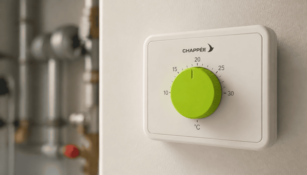 molette thermostat d'ambiance chappee