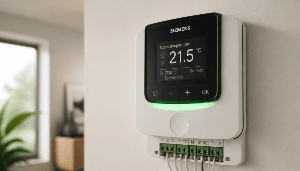 thermostat d'ambiance programmable rde100.1 siemens