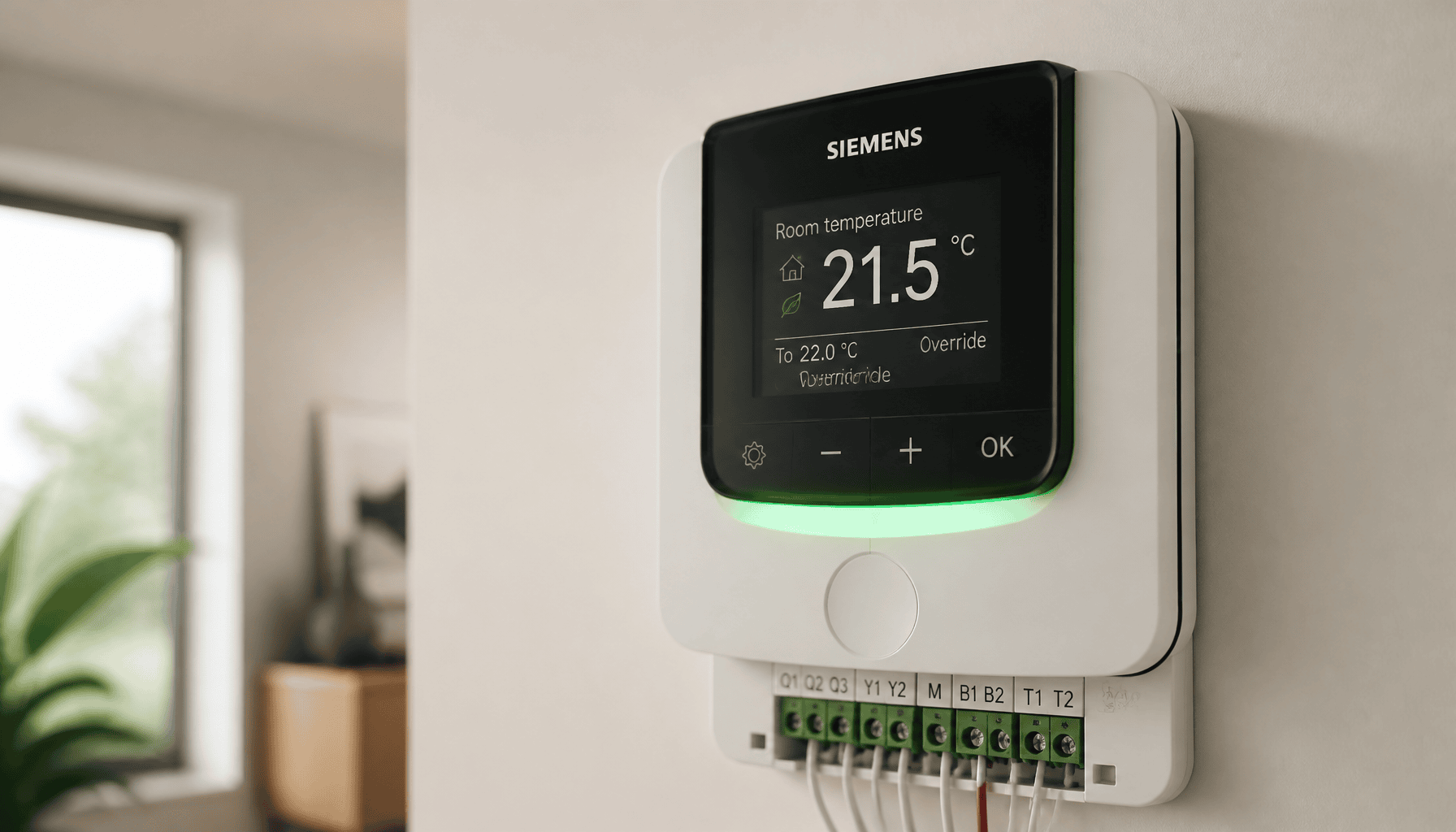 thermostat d'ambiance programmable rde100.1 siemens
