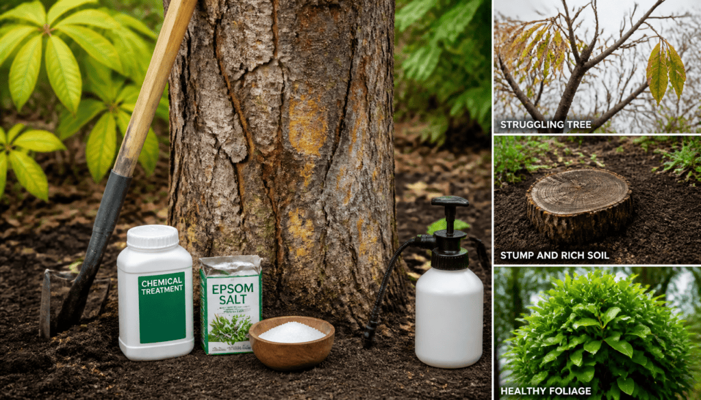 comment faire crever un arbre gênant