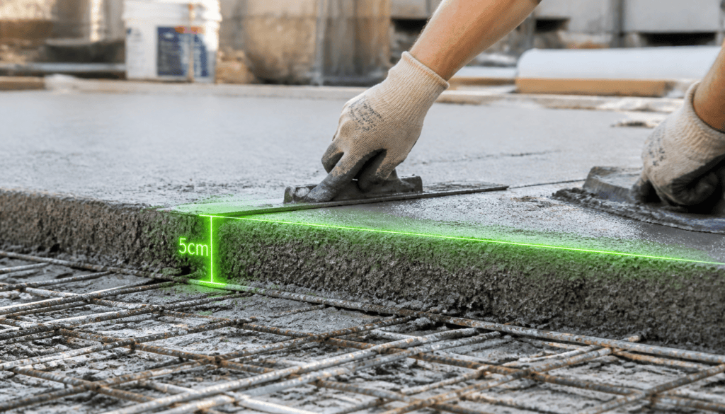 dalle béton épaisseur 5 cm