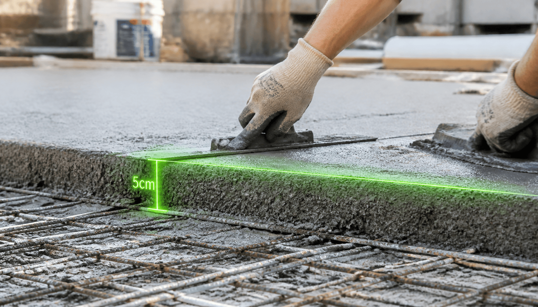 dalle béton épaisseur 5 cm