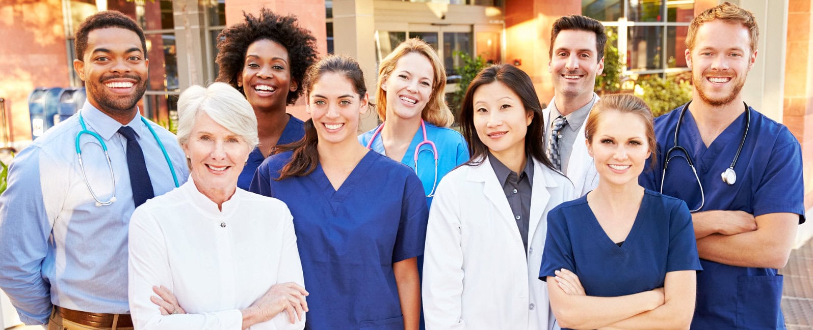 professionals smiling