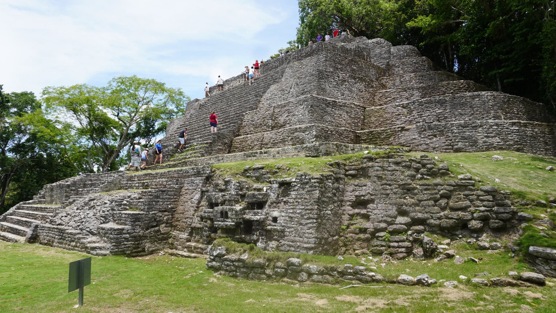 Mayan pyramid in the jungle