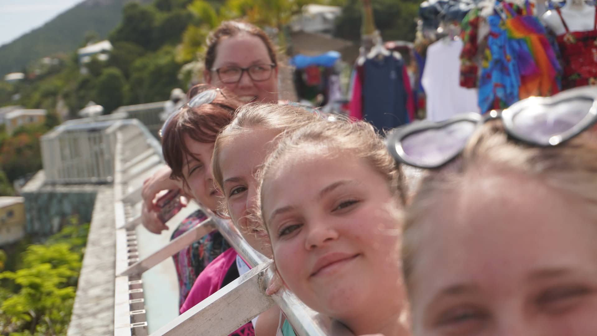 Friends enjoying a shore outing on a past cruise