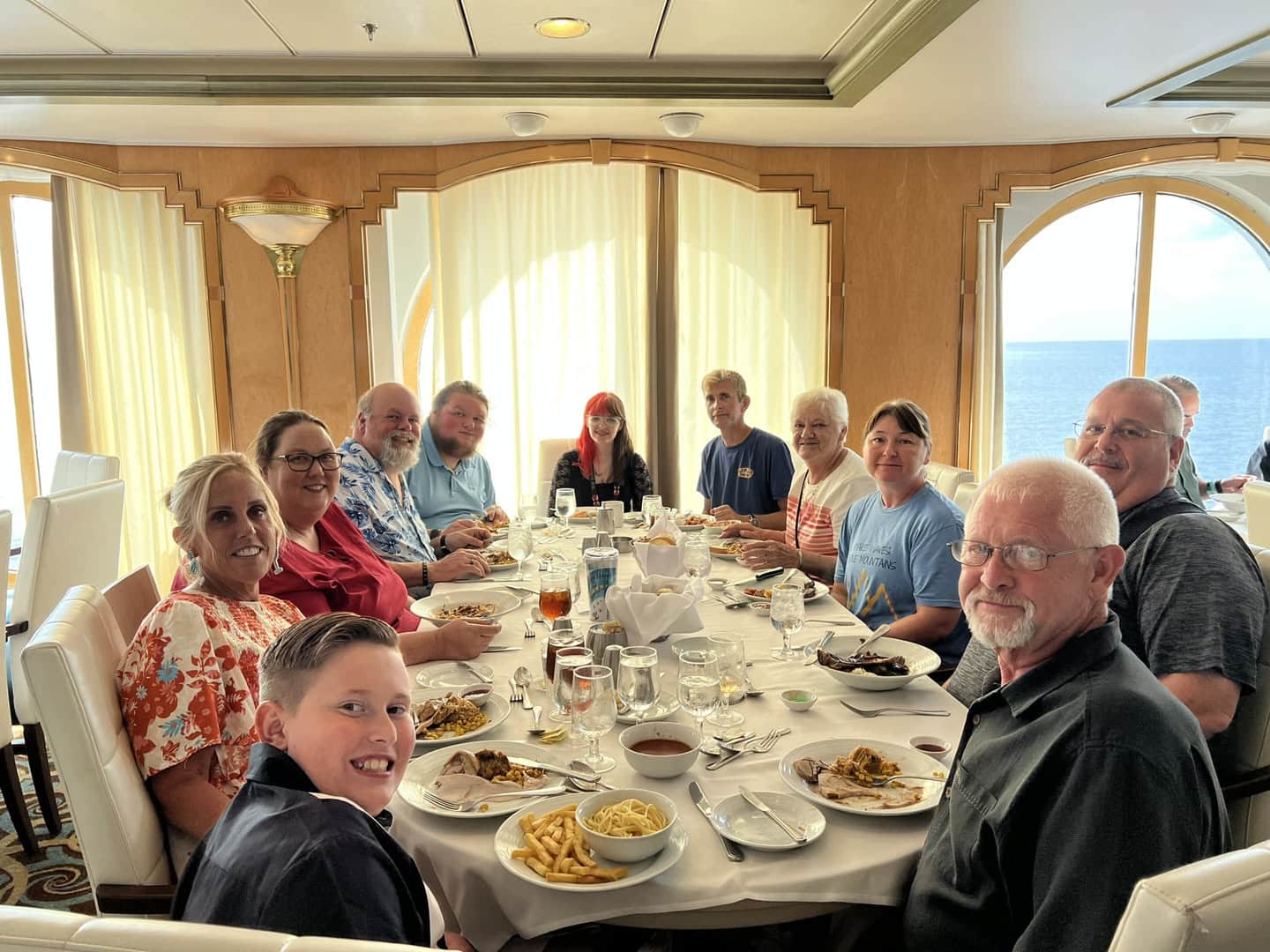 Dinner together on a past Spotlight cruise