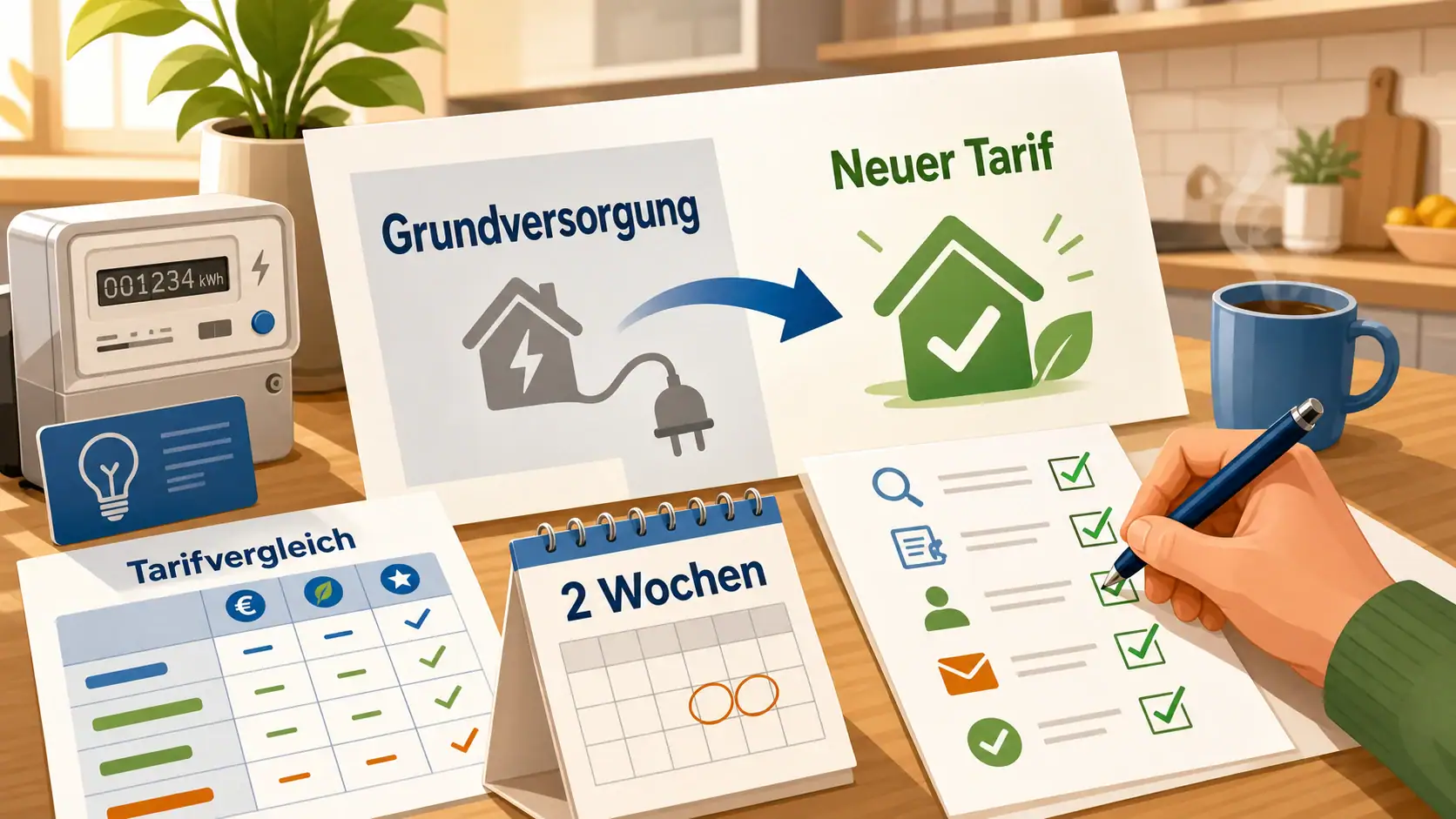 aus grundversorgung raus so geht es — Wechselcheck mit 2 Wochen