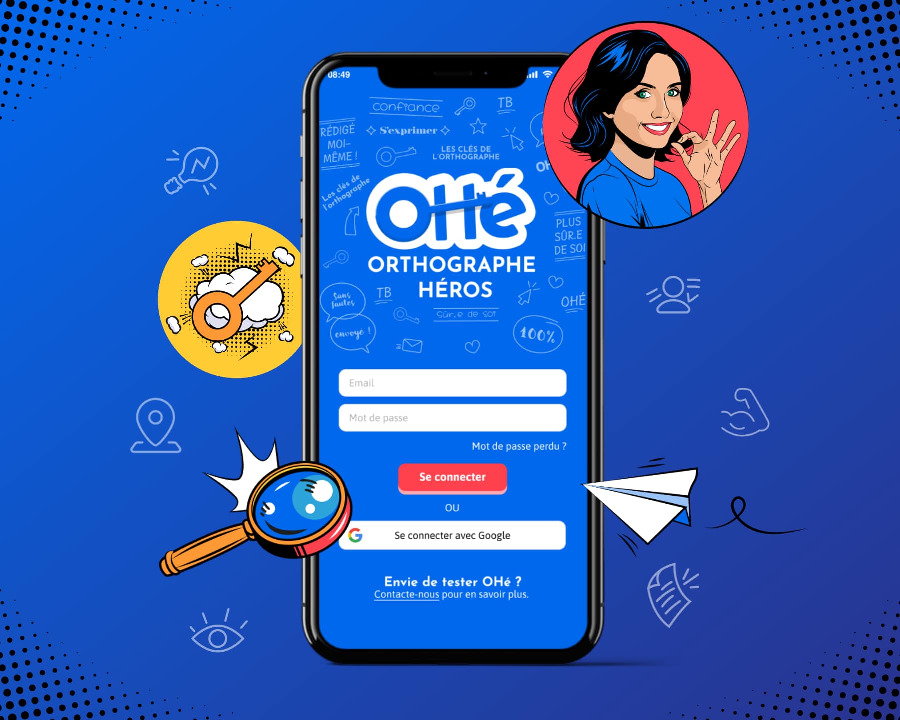 OHé application mobile accueil