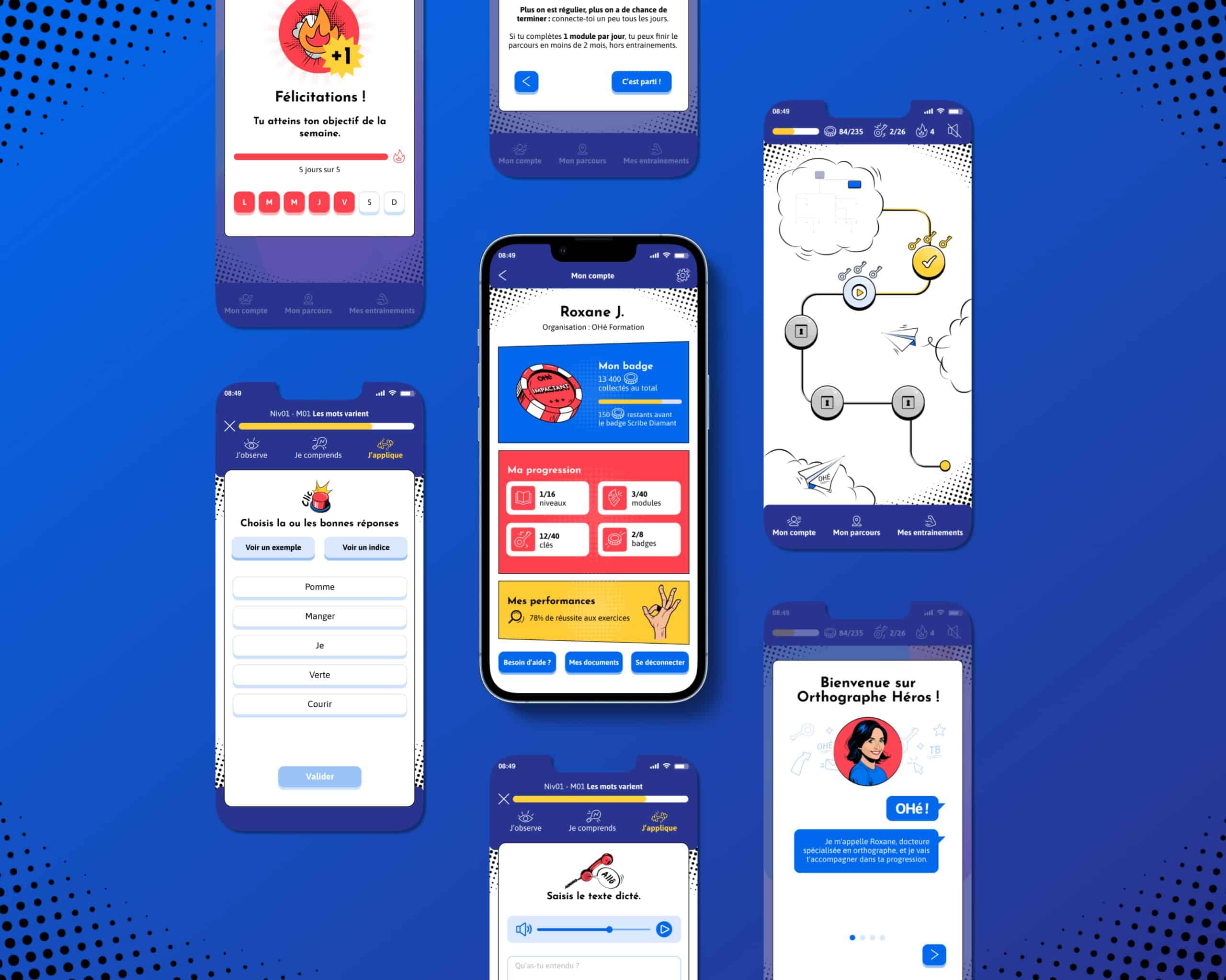 OHé application mobile screens 2