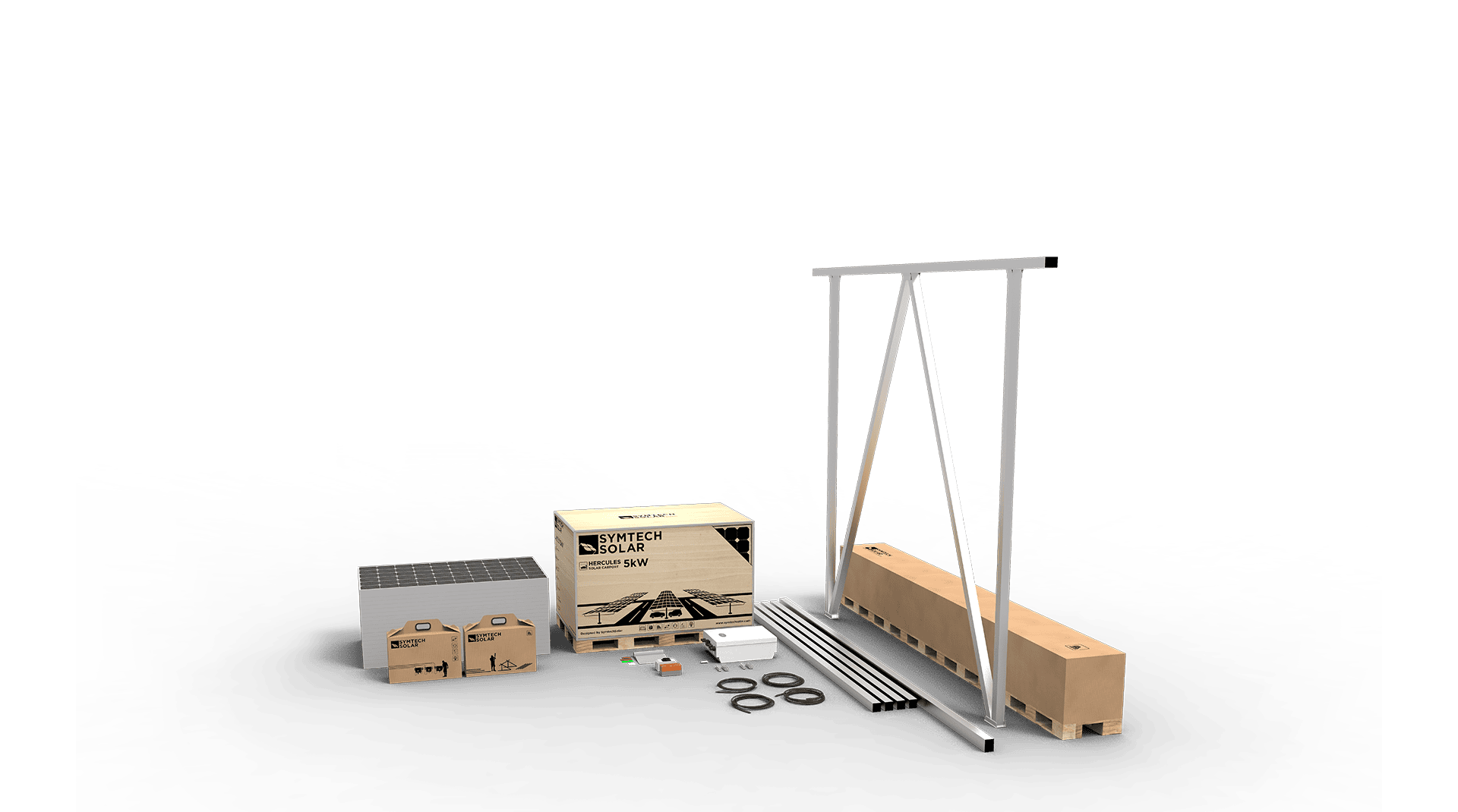 Solar-Carport-Kit,-Symtech-Solar,-Complete-System