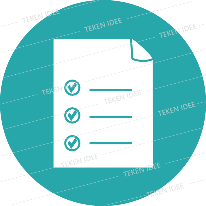 Wmebv TEKEN IDEE Document met afgeronde taken