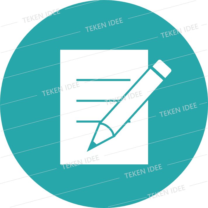 Wmebv TEKEN IDEE Document met potlood