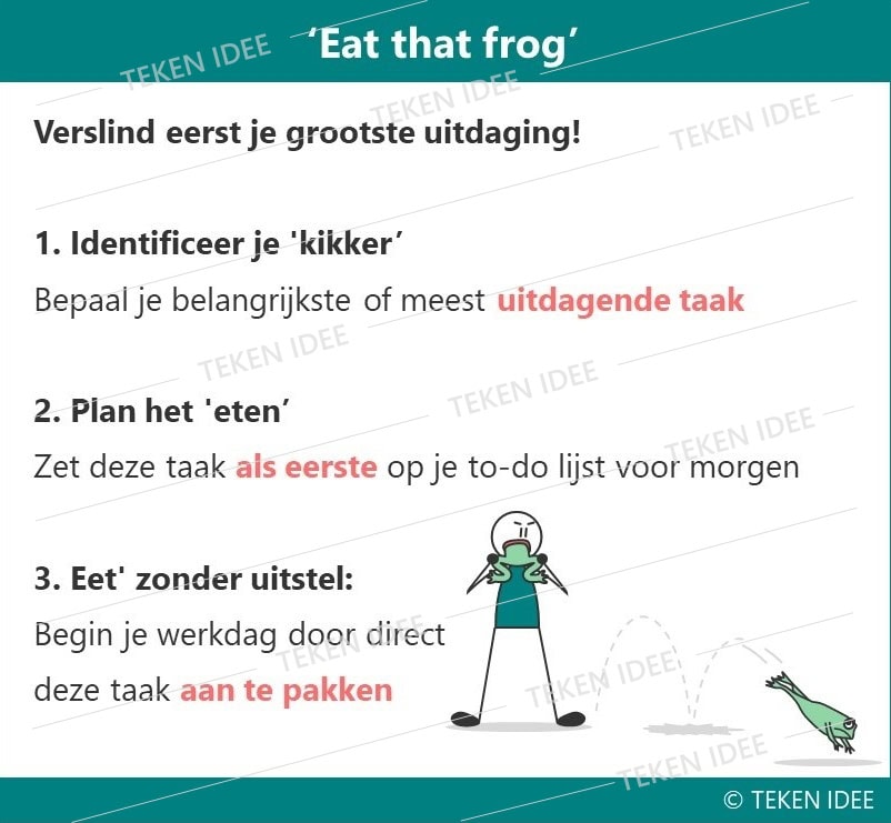 Eat that frog - Infographic TEKEN IDEE