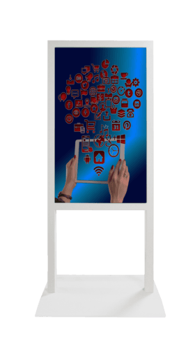 totem interactif design ultra fin 49 pouces