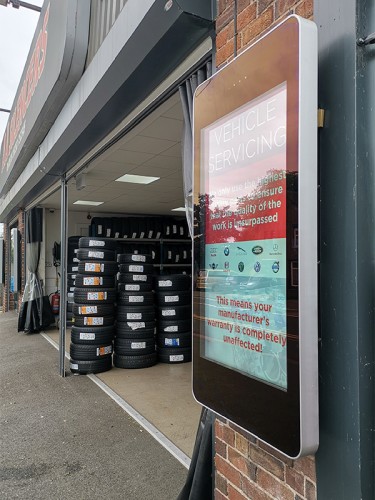 ecran d'affichage extérieur