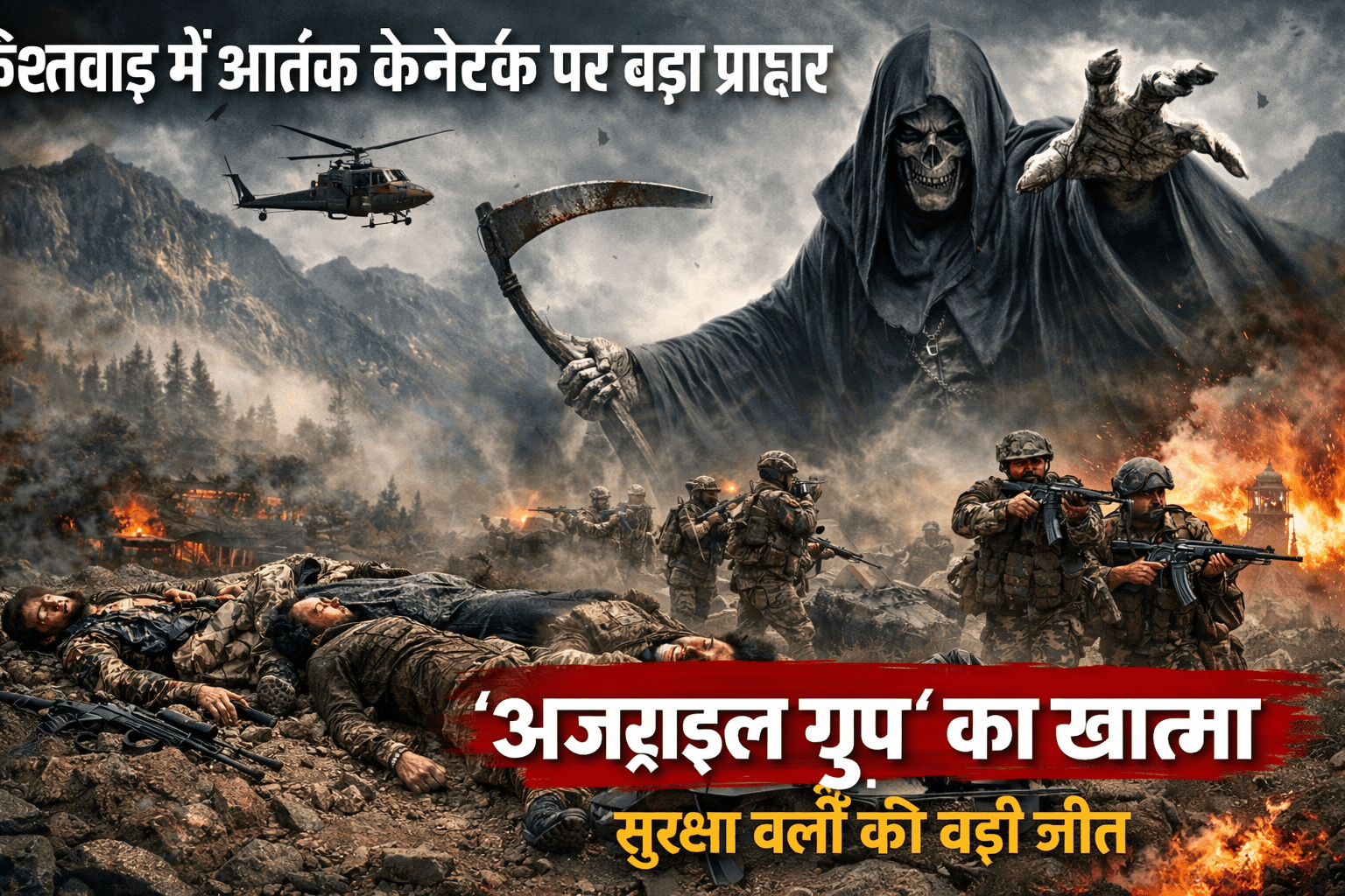 किश्तवाड़ में Anti-terror-operation: ‘अज्राइल ग्रुप’ का अंत, सुरक्षाबलों की रणनीति से टूटा तंत्र