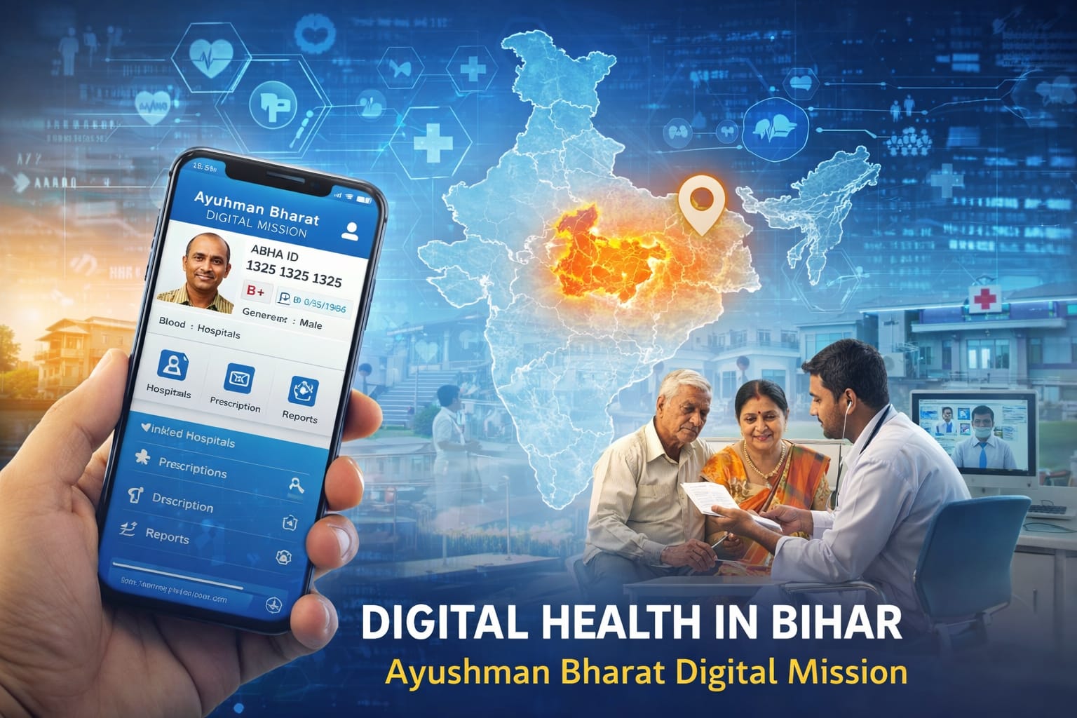 डिजिटल हेल्थ सेवाओं में बिहार बना मॉडल राज्य, आयुष्मान भारत डिजिटल मिशन को मिली नई रफ्तार