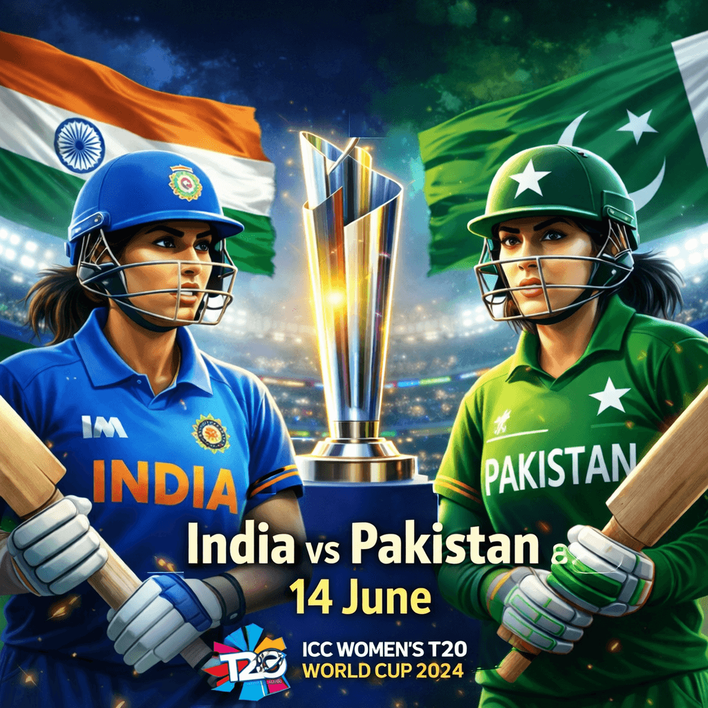 भारत-पाक की महिला टीमें 14 जून को आमने-सामने, टी-20 वर्ल्ड कप का रोमांच शुरू