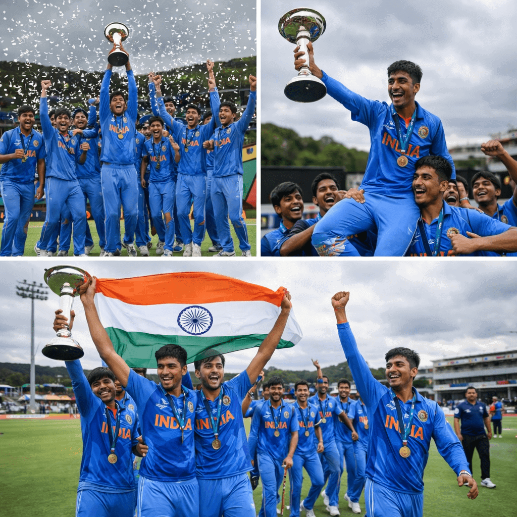 अंडर-19 वर्ल्ड कप जीत पर BCCI का बड़ा तोहफ़ा, करोड़ों की इनामी राशि घोषित