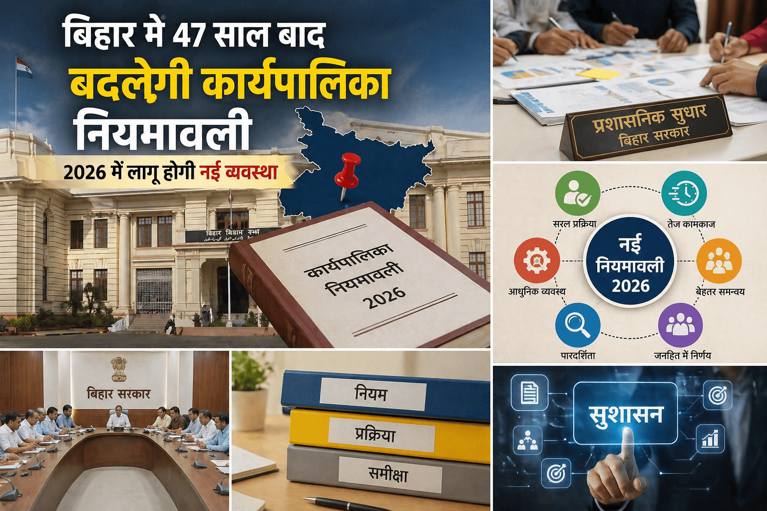 बिहार में 47 साल बाद बदलेगी कार्यपालिका नियमावली, प्रशासन में आएगा बड़ा सुधार